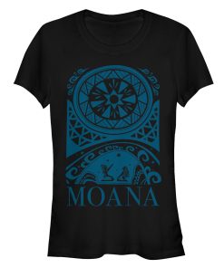 Junior’s Moana Island Pattern T-Shirt