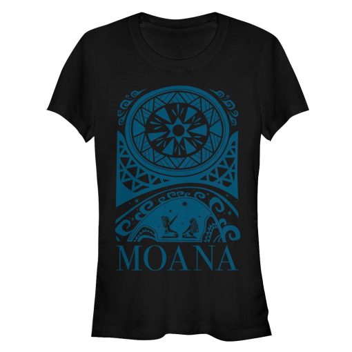 Junior’s Moana Island Pattern T-Shirt