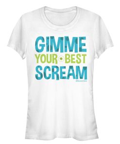 Junior’s Monsters Inc Gimme Your Best Scream T-Shirt