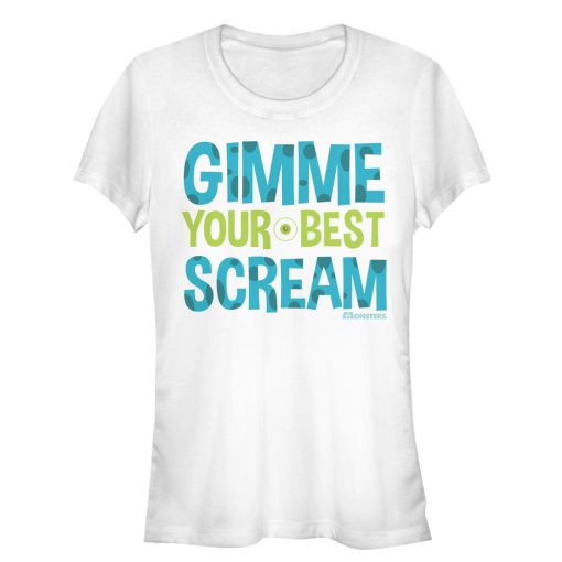 Junior’s Monsters Inc Gimme Your Best Scream T-Shirt