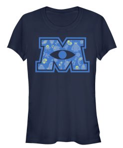 Junior’s Monsters Inc M Eyeball Logo T-Shirt