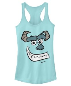 Junior’s Monsters Inc Sulley Face Racerback Tank Top