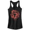 Junior’s Mulan Dragon Symbol Racerback Tank Top