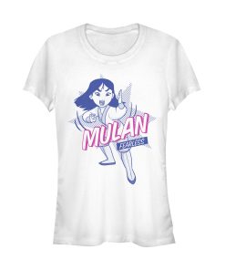 Junior’s Mulan Fearless Pop Art T-Shirt