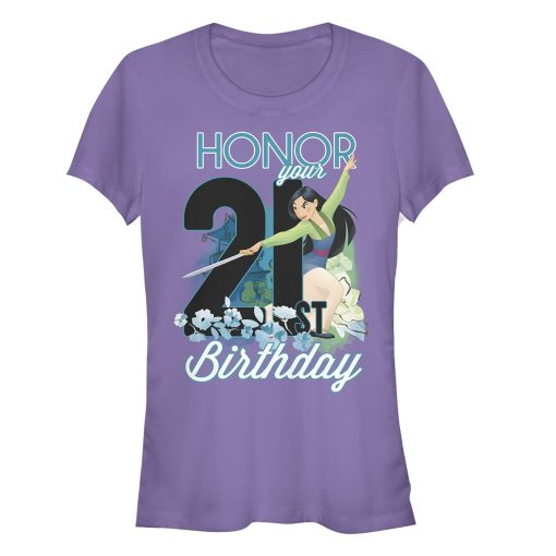 Junior’s Mulan Honor Your 21st Birthday T-Shirt