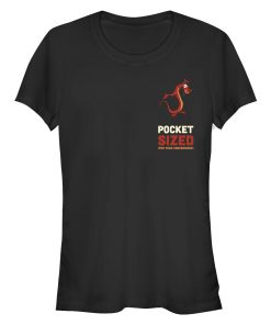 Junior’s Mulan Mushu Pocket Sized T-Shirt
