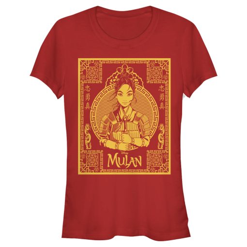 Junior’s Mulan Ornate Poster T-Shirt