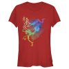 Junior’s Mulan Rainbow Feathers T-Shirt
