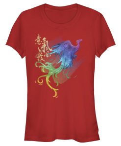 Junior’s Mulan Rainbow Feathers T-Shirt