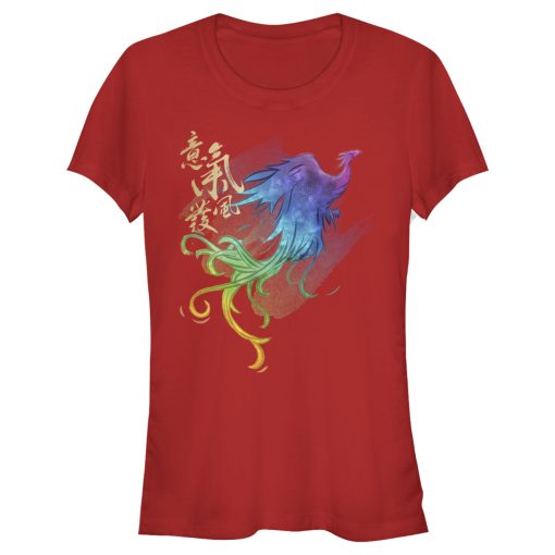 Junior’s Mulan Rainbow Feathers T-Shirt