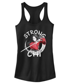 Junior’s Mulan Strong Chi Racerback Tank Top