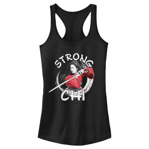 Junior’s Mulan Strong Chi Racerback Tank Top