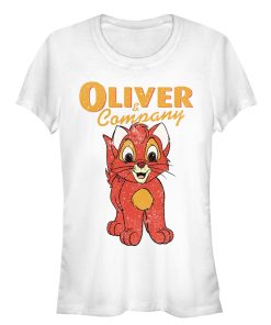 Junior’s Oliver & Company Kitten Portrait T-Shirt