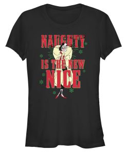 Junior’s One Hundred and One Dalmatians Villains Cruella Naughty Is The New Nice T-Shirt