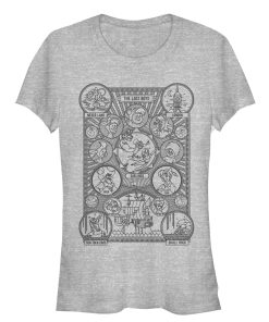 Junior’s Peter Pan Character Map T-Shirt