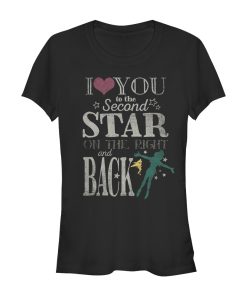 Junior’s Peter Pan Love You to Second Star T-Shirt