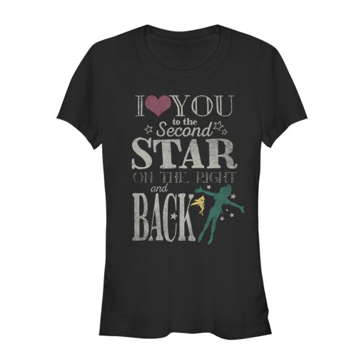 Junior’s Peter Pan Love You to Second Star T-Shirt