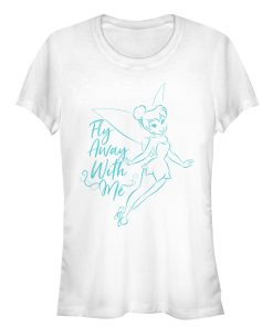 Junior’s Peter Pan Tinker Bell Fly Away T-Shirt