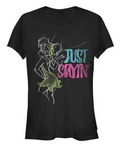 Junior’s Peter Pan Tinker Bell Just Saying T-Shirt