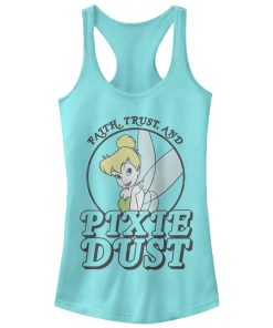 Junior’s Peter Pan Tinker Bell Pixie Dust Racerback Tank Top