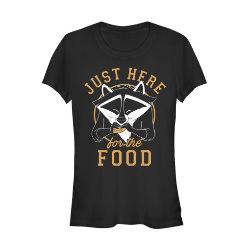 Junior’s Pocahontas Meeko Here For Food T-Shirt