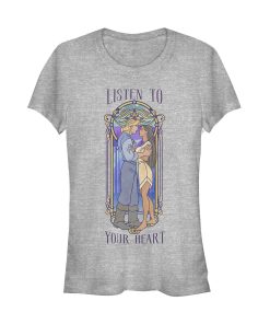Junior’s Pocahontas Stained Glass Frame T-Shirt