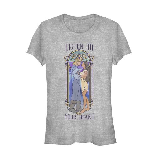 Junior’s Pocahontas Stained Glass Frame T-Shirt