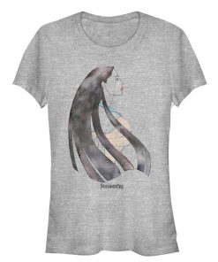 Junior’s Pocahontas Watercolor Print T-Shirt
