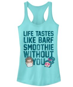 Junior’s Ralph Breaks the Internet Barf Smoothie Racerback Tank Top