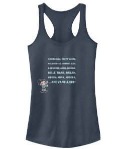 Junior’s Ralph Breaks the Internet Princess List Racerback Tank Top