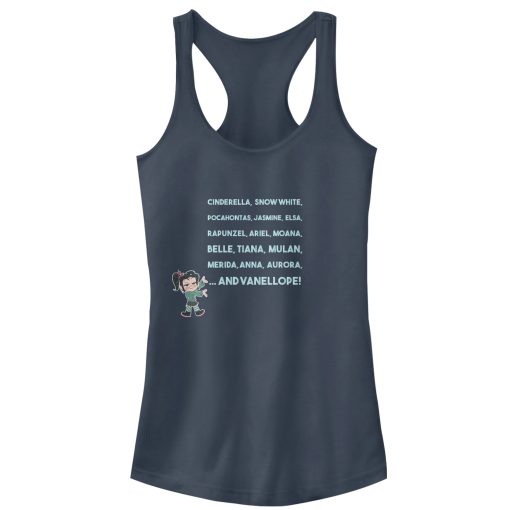 Junior’s Ralph Breaks the Internet Princess List Racerback Tank Top