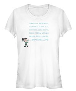 Junior’s Ralph Breaks the Internet Princess List T-Shirt