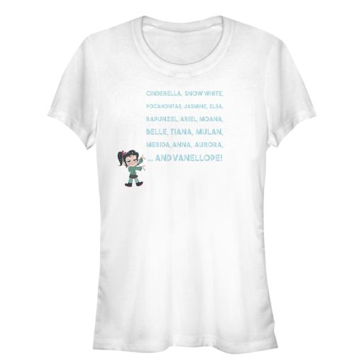 Junior’s Ralph Breaks the Internet Princess List T-Shirt