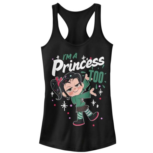 Junior’s Ralph Breaks the Internet Princess Vanellope Racerback Tank Top