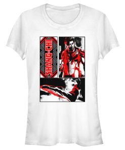 Junior’s Shang-Chi and the Legend of the Ten Rings Action Watercolor T-Shirt