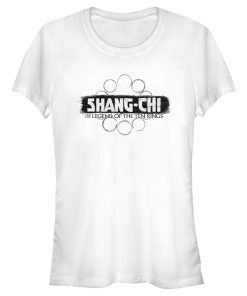 Junior’s Shang-Chi and the Legend of the Ten Rings Logo Black T-Shirt