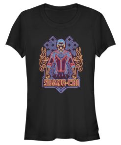 Junior’s Shang-Chi and the Legend of the Ten Rings Neon Design T-Shirt
