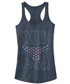 Junior’s Sixteen Candles Borrowed Panties Racerback Tank Top