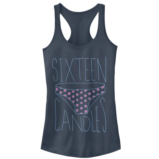 Junior’s Sixteen Candles Borrowed Panties Racerback Tank Top