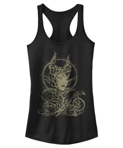 Junior’s Sleeping Beauty Maleficent Twisted Queen Racerback Tank Top