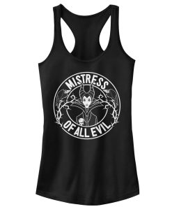 Junior’s Sleeping Beauty Raven Maleficent Racerback Tank Top