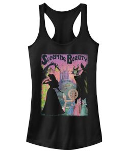 Junior’s Sleeping Beauty Silhouettes Racerback Tank Top