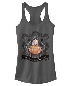 Junior’s Snow White and the Seven Dwarfs Evil Queen Pumpkin Racerback Tank Top