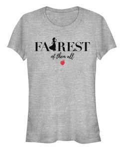 Junior’s Snow White and the Seven Dwarfs Fairest Silhouette T-Shirt