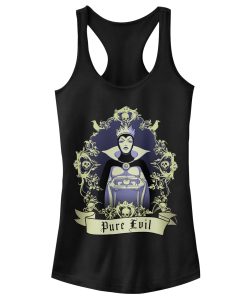 Junior’s Snow White and the Seven Dwarfs Pure Evil Frame Racerback Tank Top