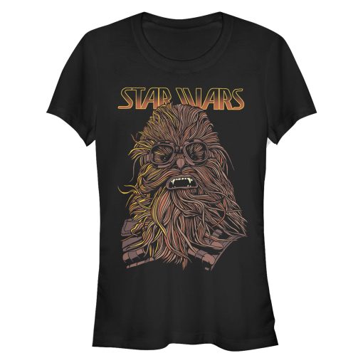 Junior’s Solo A Star Wars Story Chewie Hair Cartoon T-Shirt