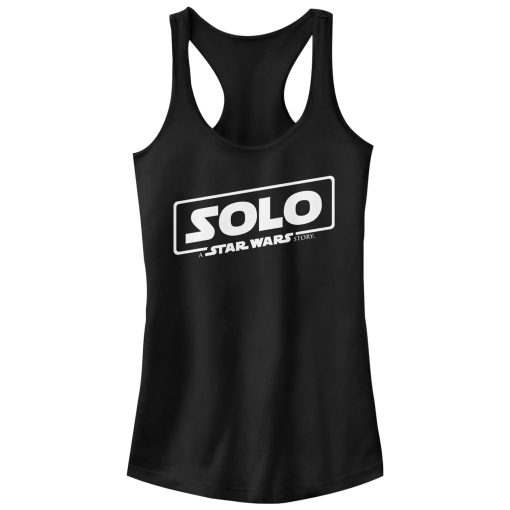 Junior’s Solo A Star Wars Story Classic Logo Racerback Tank Top