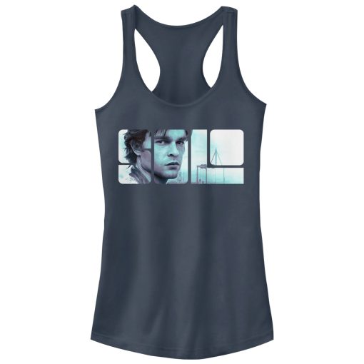 Junior’s Solo A Star Wars Story Han Block Racerback Tank Top