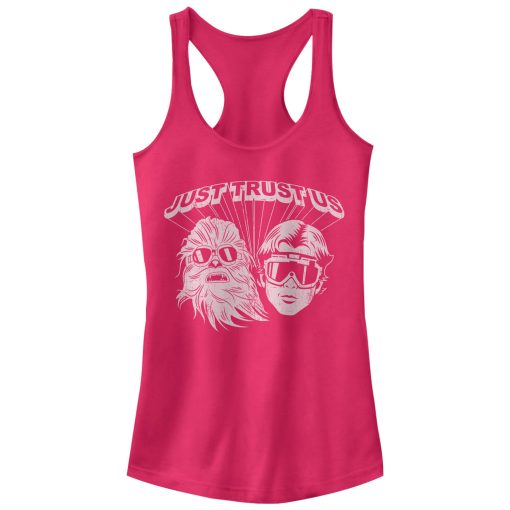 Junior’s Solo A Star Wars Story Just Trust Us Racerback Tank Top