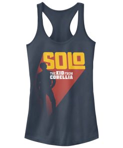 Junior’s Solo A Star Wars Story Kid Corellia Silhouette Racerback Tank Top
